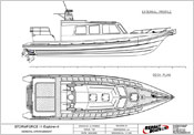 Redbay 11 metre RIB Drawing